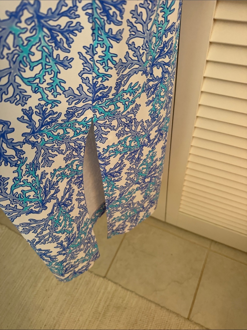 NWT Coral print maxi UPF dress - Picture 4 of 6